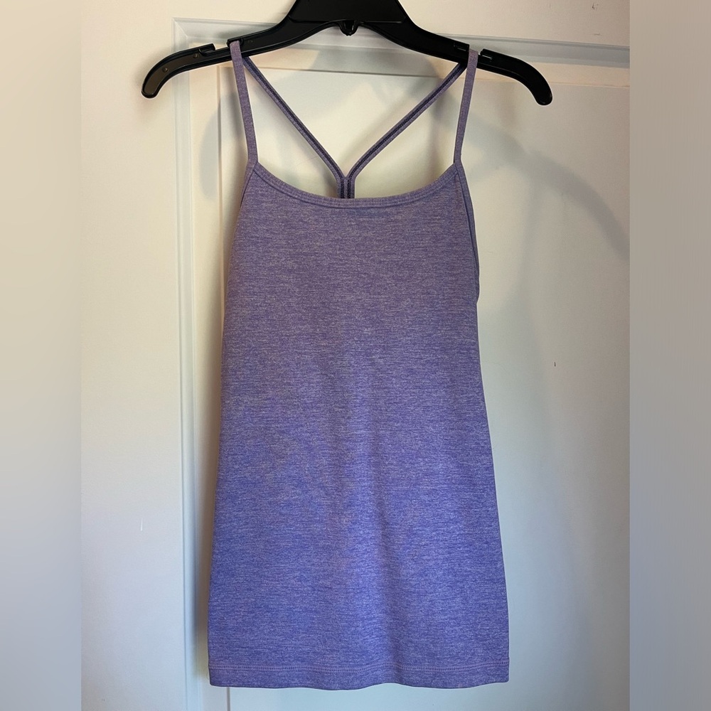 Purple lulu lemon tank (full length, not cropped) gently used